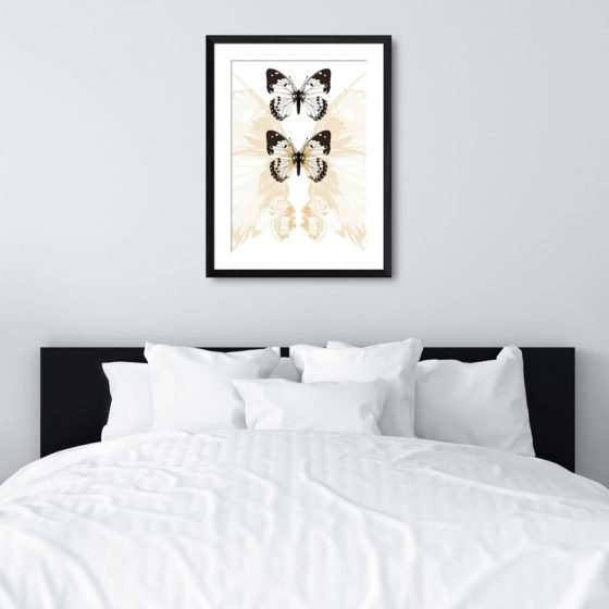 Abstract Background Triple Butterfly Print - Image 6