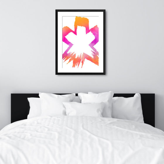 Abstract Brushstoke Liquid Shape Print - Image 6