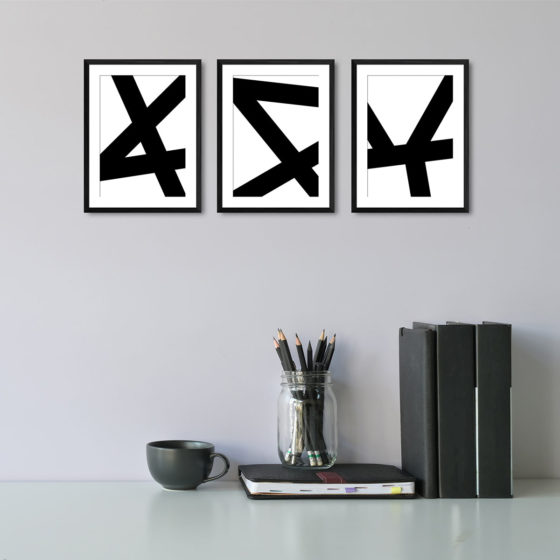 Abstract Chunky Lines Trio Prints - Image 2