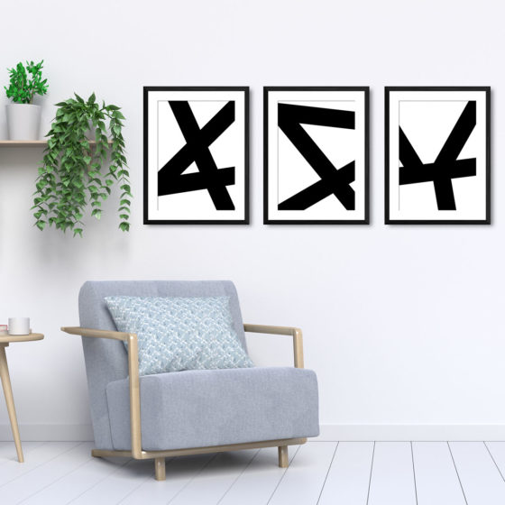 Abstract Chunky Lines Trio Prints - Image 5