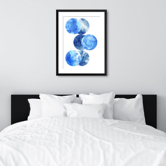 Abstract Liquid Circles Print - Image 6