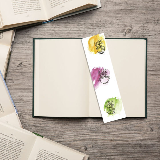 Abstract Plant Watercolour Bookmark - Image 2