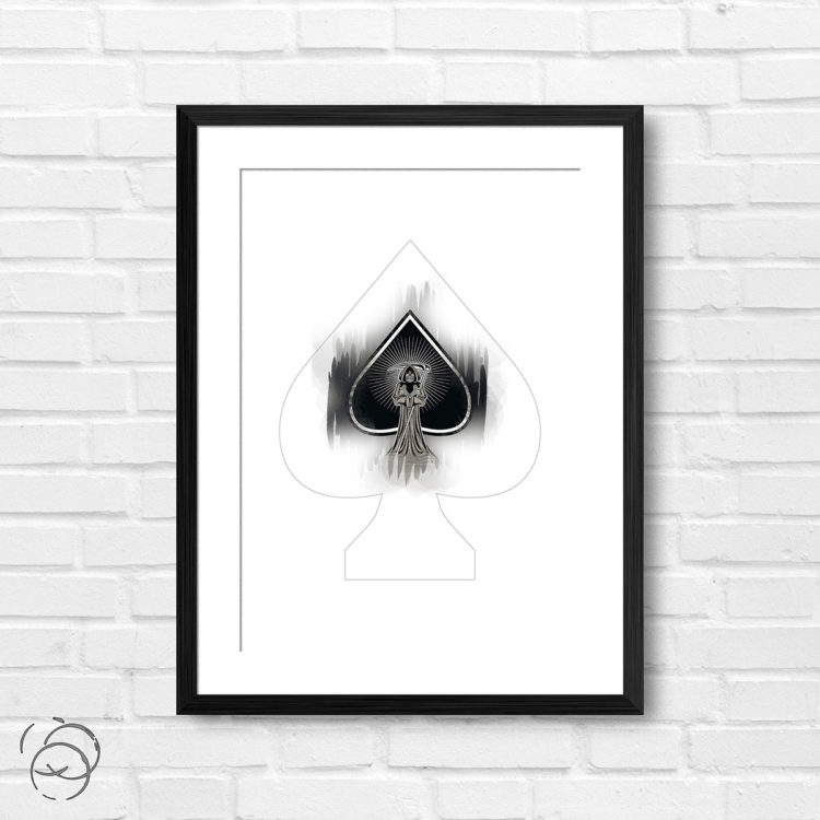 Ace Of Spades Grimm Reaper Print