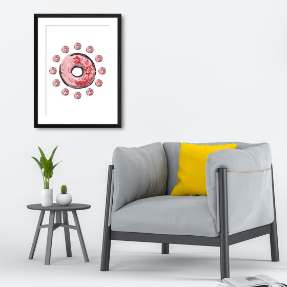 Always Time For Doughnuts Print - Image 4