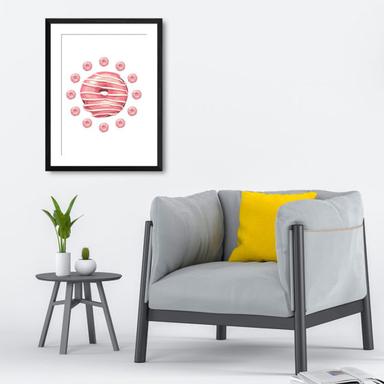 Always Time For Doughnuts Print - Image 4