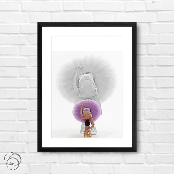 Ballerina Taking A Bow Print