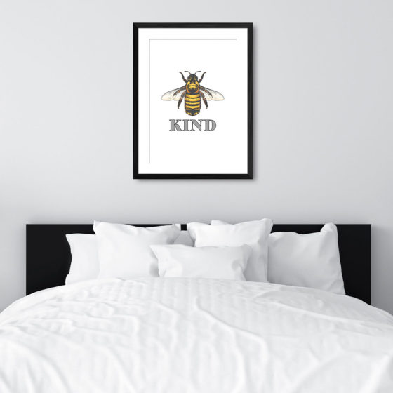 Bee Kind Colour Print - Image 6