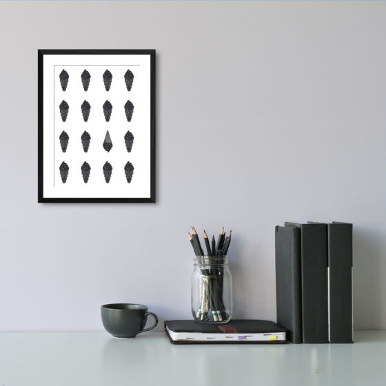 Black Ice Cream Print - Image 2