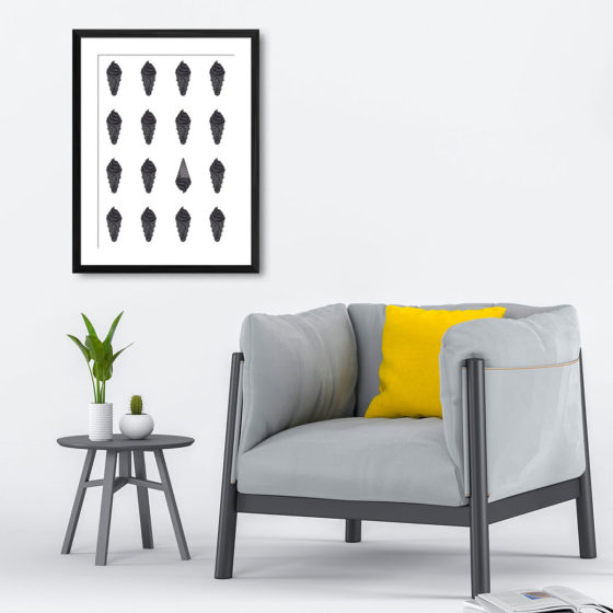 Black Ice Cream Print - Image 4