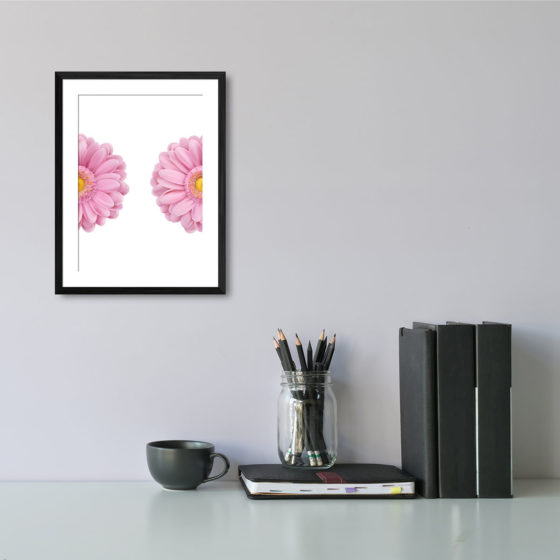 Blush Pink Chamomile Dahlia Flower Print - Image 2