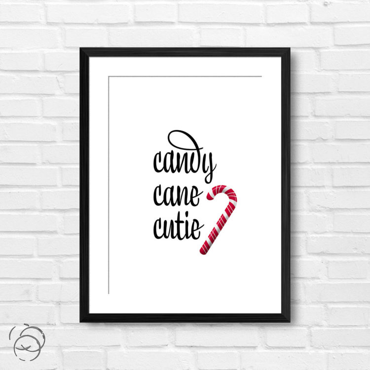 Candy Cane Cutie Print