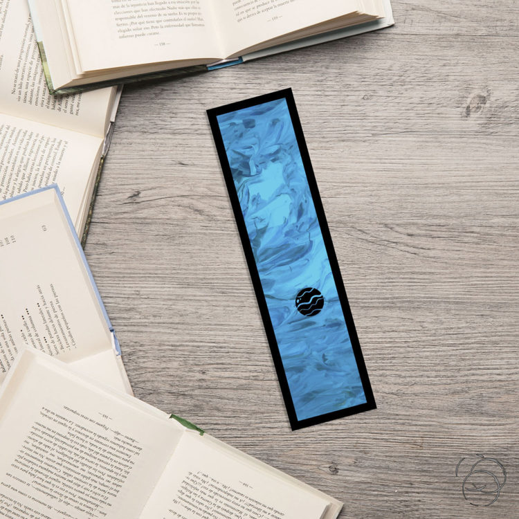 Cartoon Space Blue Planet Bookmark