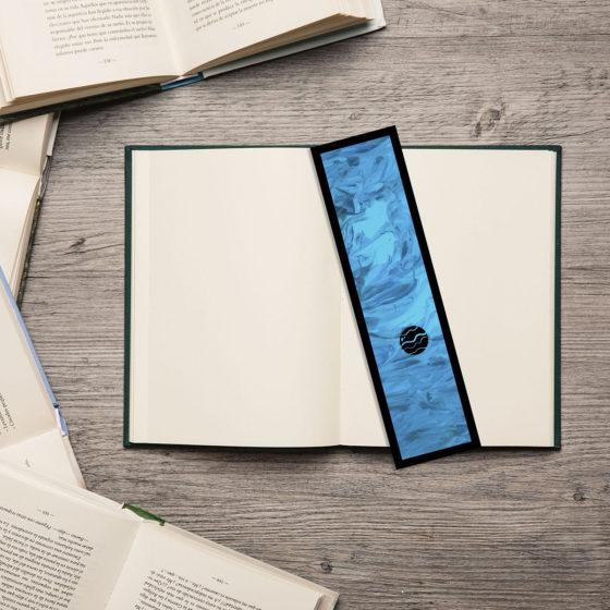 Cartoon Space Blue Planet Bookmark - Image 2
