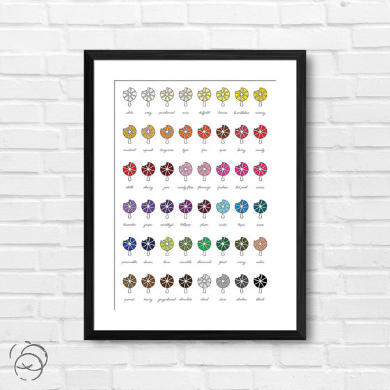 Catherine Wheel Ice Cream Lolly Print