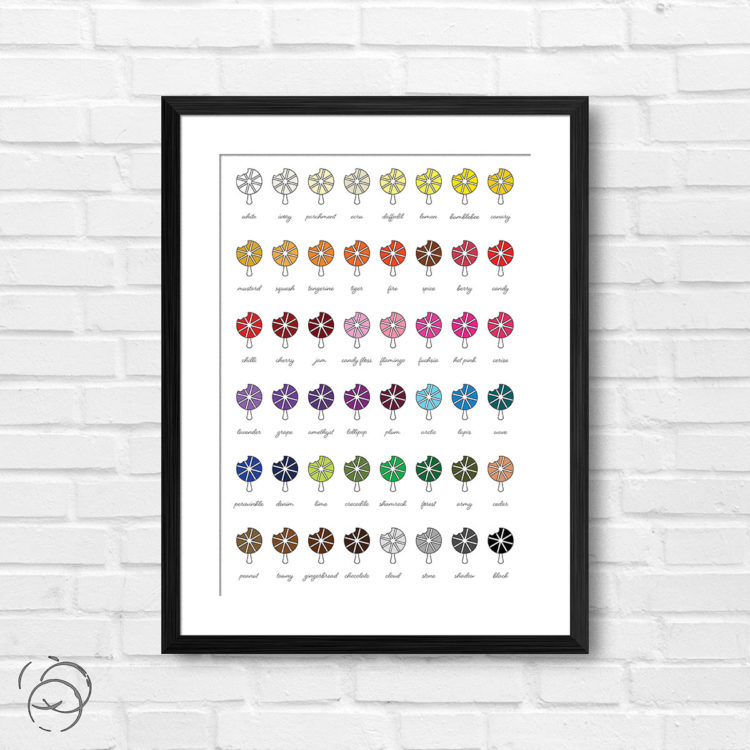Catherine Wheel Ice Cream Lolly Print