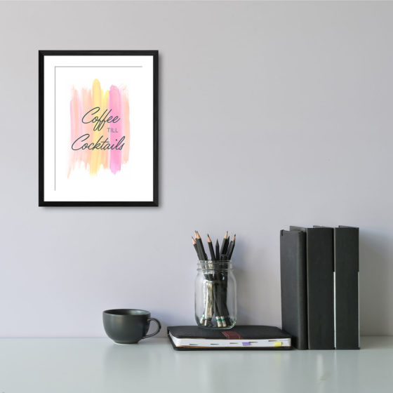 Coffee Till Cocktails Print - Image 2