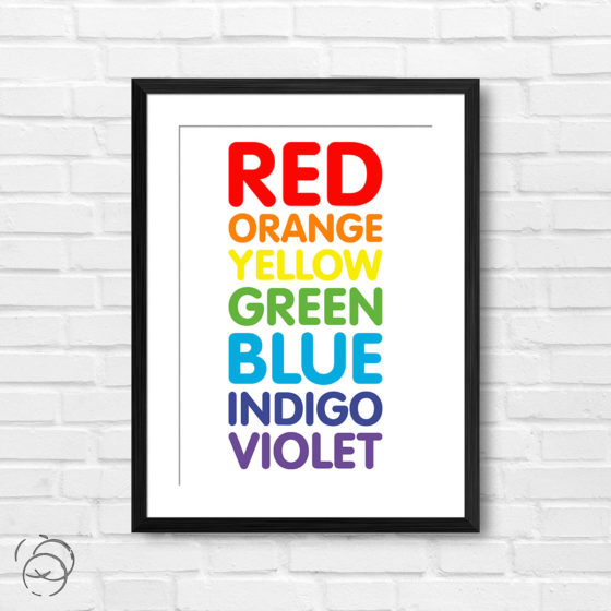 Colours Of The Rainbow Print