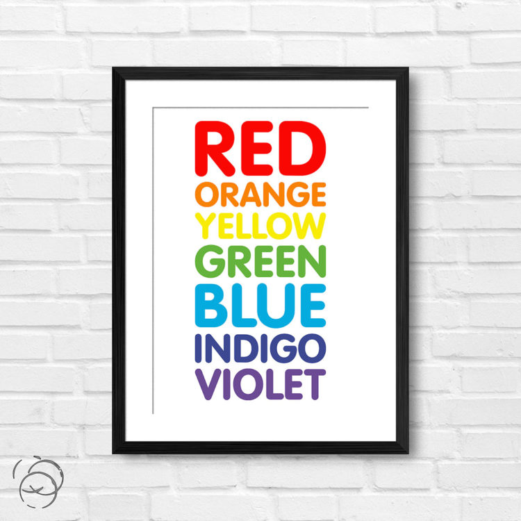 Colours Of The Rainbow Print