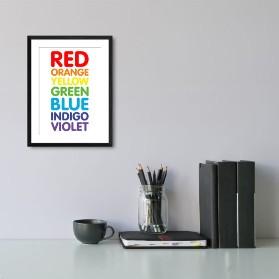 Colours Of The Rainbow Print - Image 2