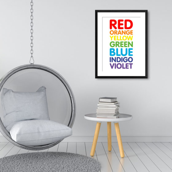 Colours Of The Rainbow Print - Image 3