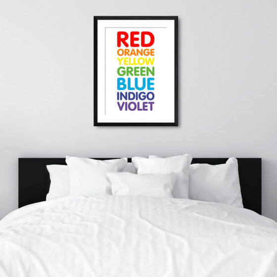 Colours Of The Rainbow Print - Image 6