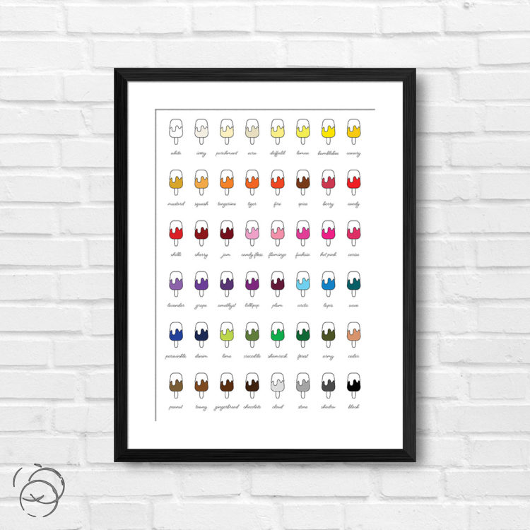 Covered Ice Lolly Print