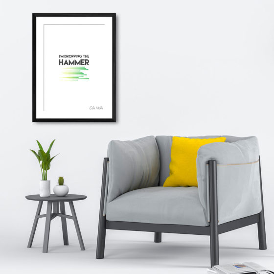 Days Of Thunder I'm Dropping The Hammer Quote Cole Trickle Print - Image 4