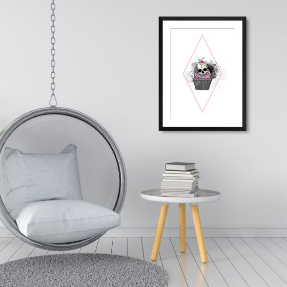 Delicious Skull Cupcake Print - Image 3