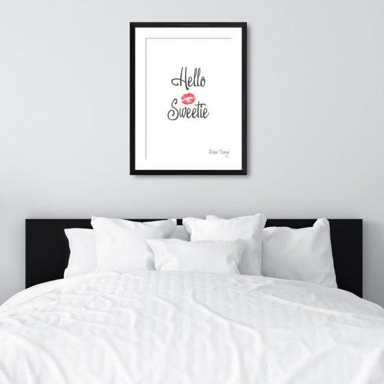 Doctor Who Hello Sweetie Quote River Song Print - Image 6