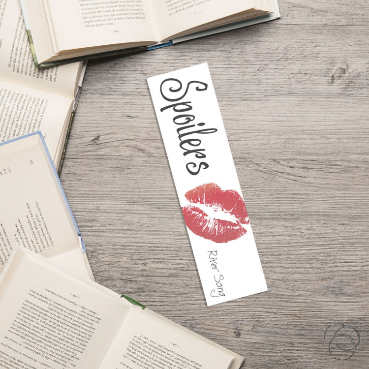 Doctor Who Spoilers Quote River Song Bookmark