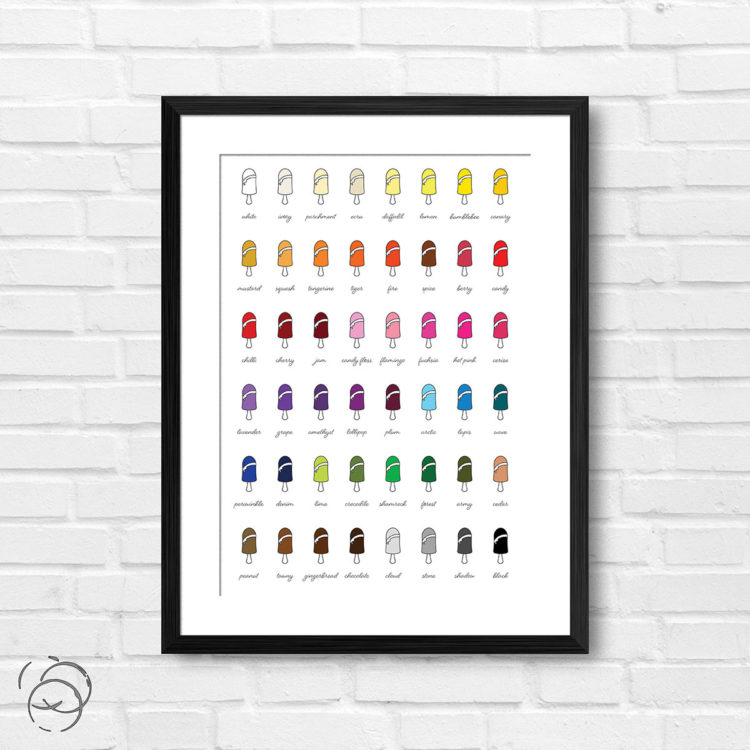 Double Dipped Ice Lolly Print