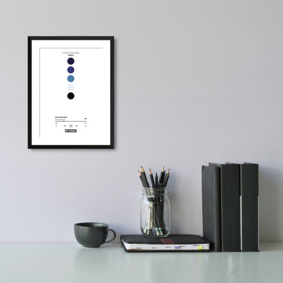 Evanescence Fallen My Immortal Spotify Track Print - Image 2