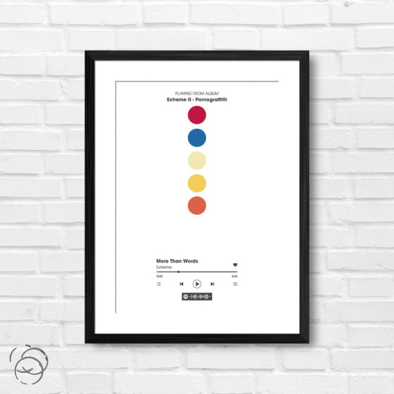 Extreme Extreme II Pornograffitti More Than Words Spotify Track Print