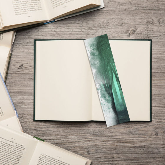Foggy Forest In Watercolour Bookmark - Image 2