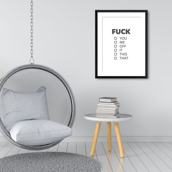 Fuck Tick Box Print - Image 3