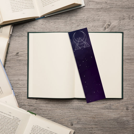 Galaxy Magic Moon Bookmark - Image 2