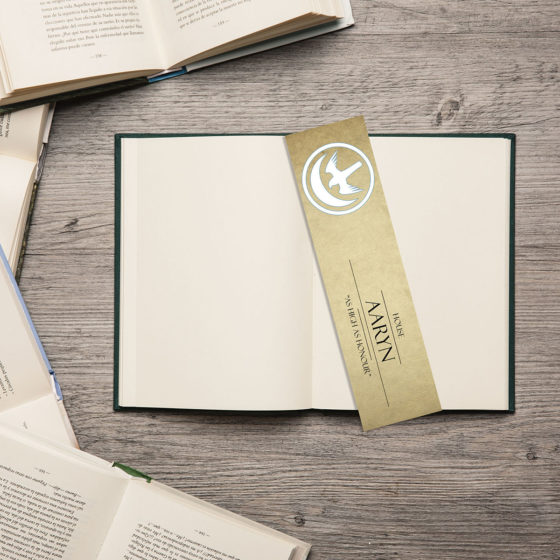 Game Of Thrones House Aaryn Aged Rustic Bookmark - Image 2