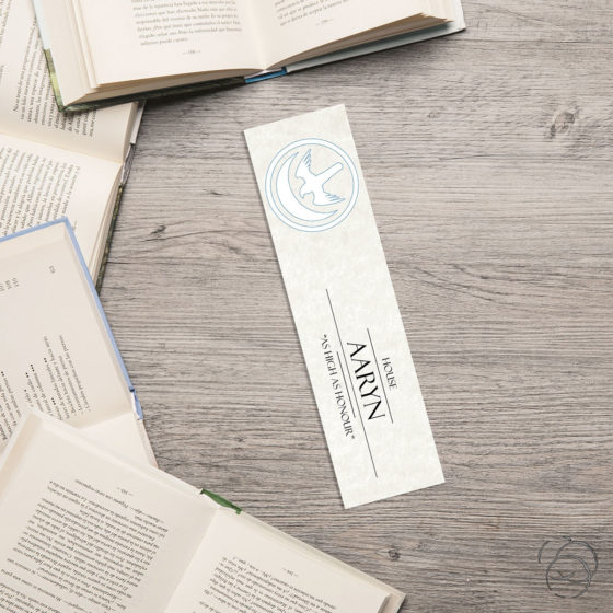 Game Of Thrones House Aaryn Light Ivory Bookmark