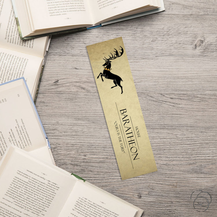 Game Of Thrones House Baratheon Aged Rustic Bookmark