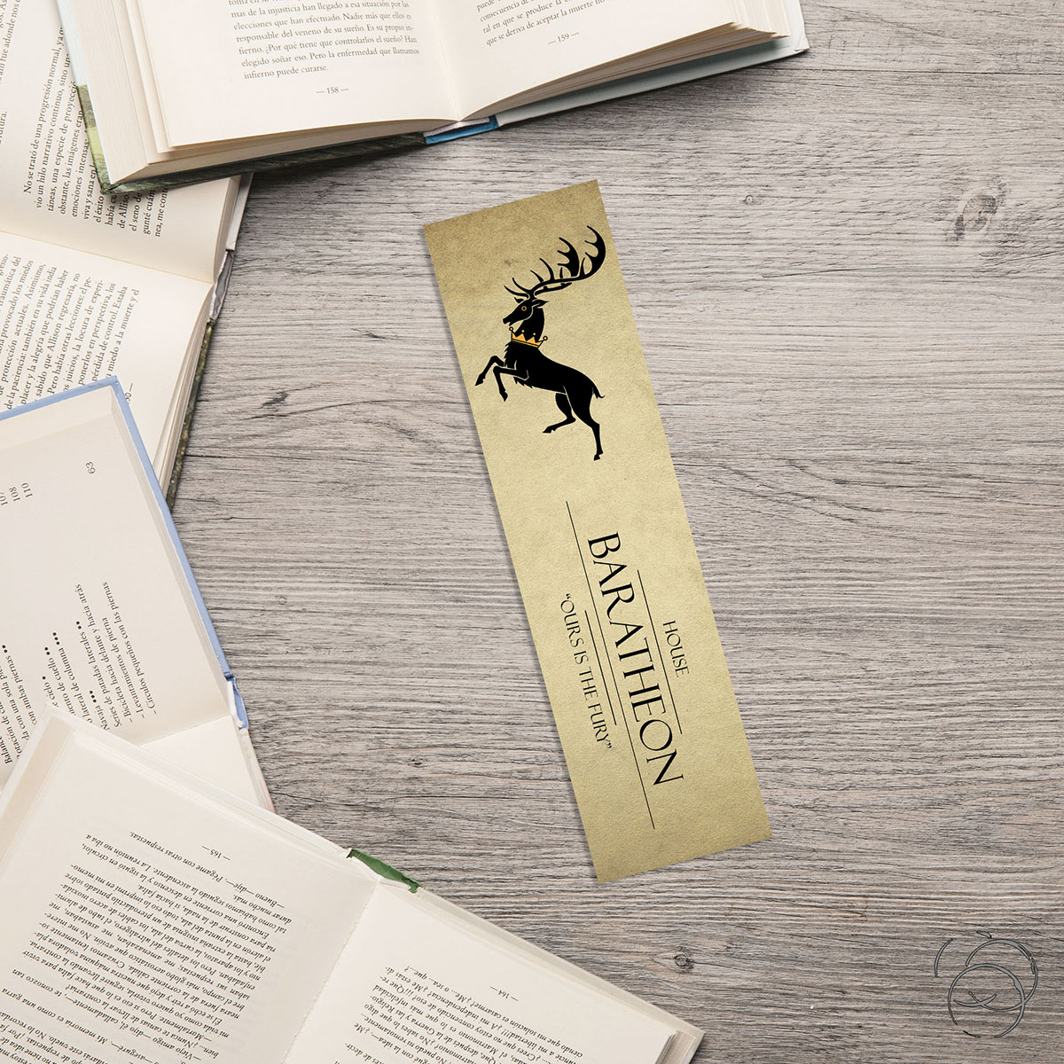Game Of Thrones House Baratheon Aged Rustic Bookmark