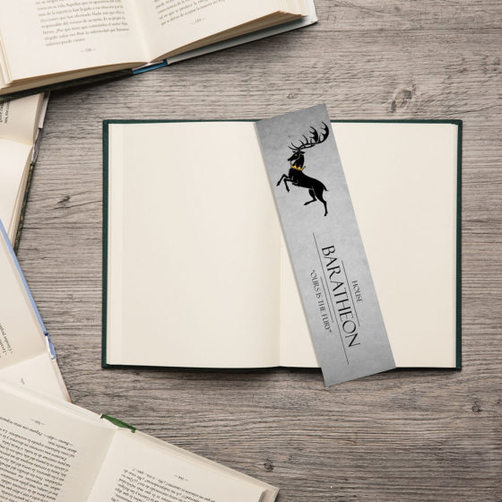 Game Of Thrones House Baratheon Soft Slate Bookmark - Image 2