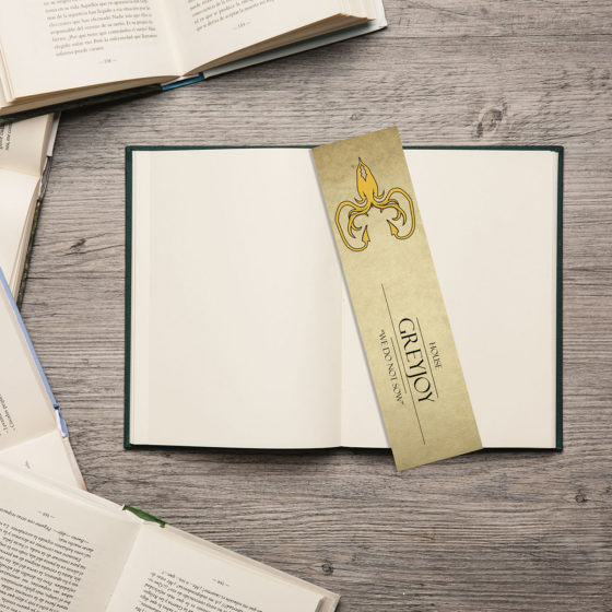 Game Of Thrones House Greyjoy Aged Rustic Bookmark - Image 2