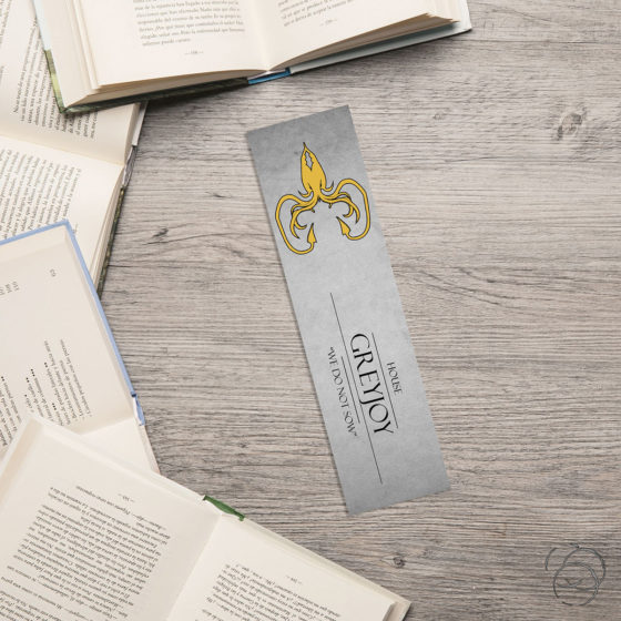 Game Of Thrones House Greyjoy Soft Slate Bookmark