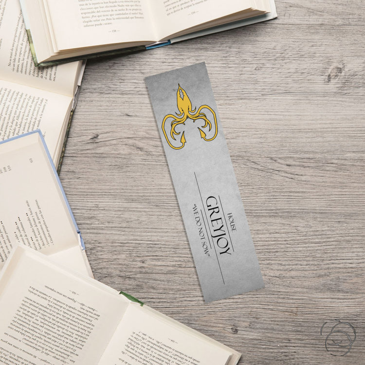 Game Of Thrones House Greyjoy Soft Slate Bookmark