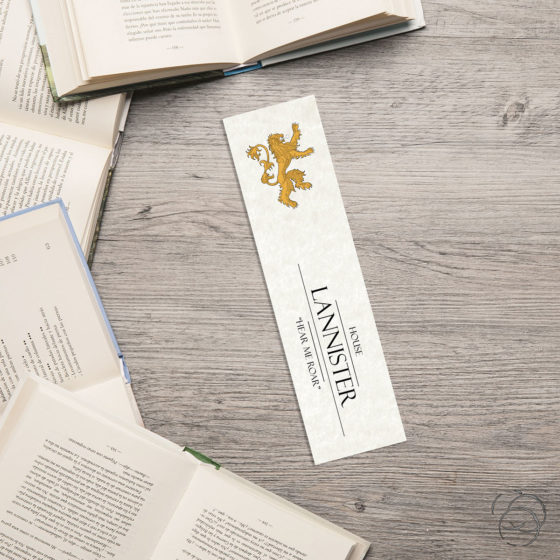 Game Of Thrones House Lannister Light Ivory Bookmark