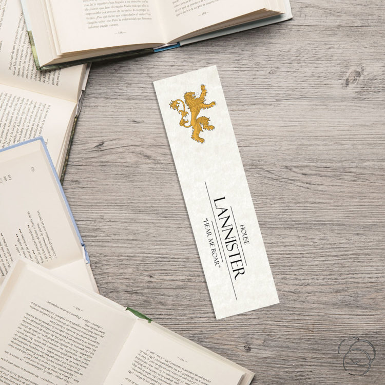 Game Of Thrones House Lannister Light Ivory Bookmark