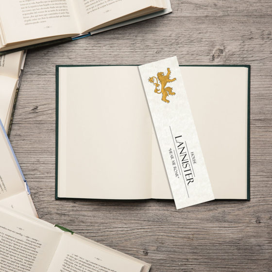 Game Of Thrones House Lannister Light Ivory Bookmark - Image 2
