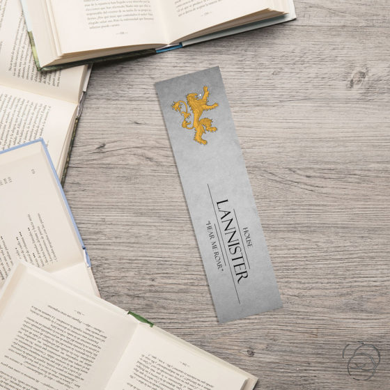 Game Of Thrones House Lannister Soft Slate Bookmark