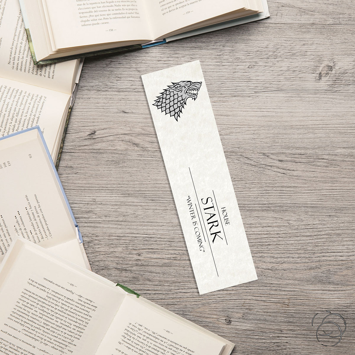 Game Of Thrones House Stark Light Ivory Bookmark