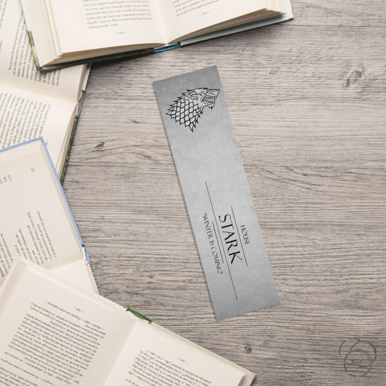 Game Of Thrones House Stark Soft Slate Bookmark
